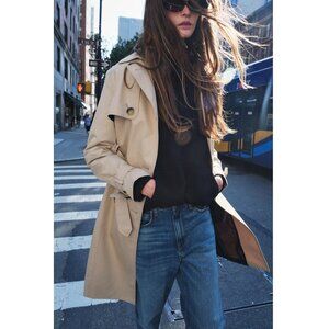 Zara Water Repellent Trench Coat ZW Collection